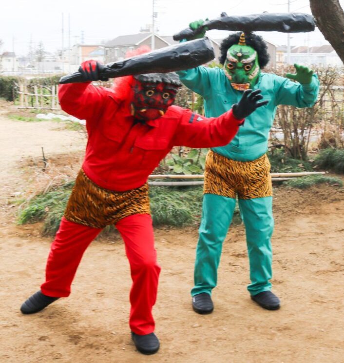 古民家伝統行事 節分豆まき